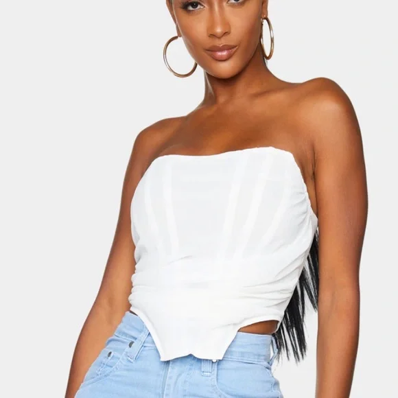 Pretty little thing white corset top - Picture 3 of 4